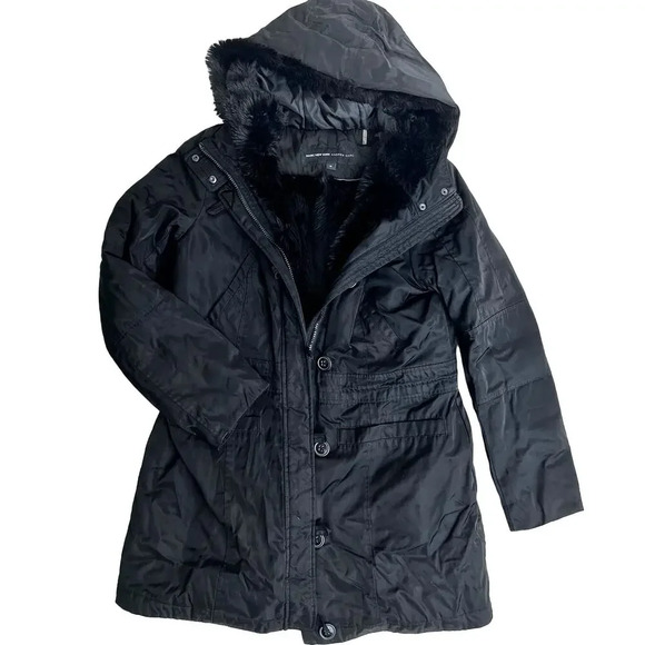 Marc New York by Andrew Marc Faux‎ Fur Lined Hooded Parka - Picture 2 of 10